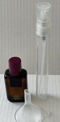 Jordache Women 6 x 1/4oz Pure Perfum Splash & Free Glass Empty Spray Bottle RARE