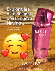 JAFRA NAVIGO Ocean FEMME Eau De Toilette 1.7 fl.oz. New Sealed