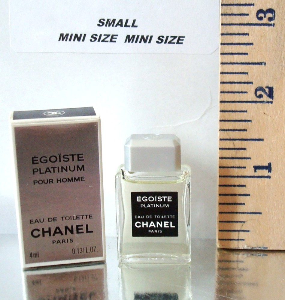Chanel EGOISTE PLATINUM Eau De Toilette 4ml-0.13floz Box Men Collectible MINI