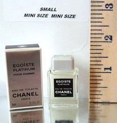 Chanel EGOISTE PLATINUM Eau De Toilette 4ml-0.13floz Box Men Collectible MINI