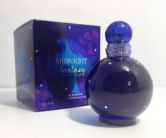 MIDNIGHT FANTASY Britney Spears 3.3 Oz 100ml Vintage Metallic Square Box 2KC1
