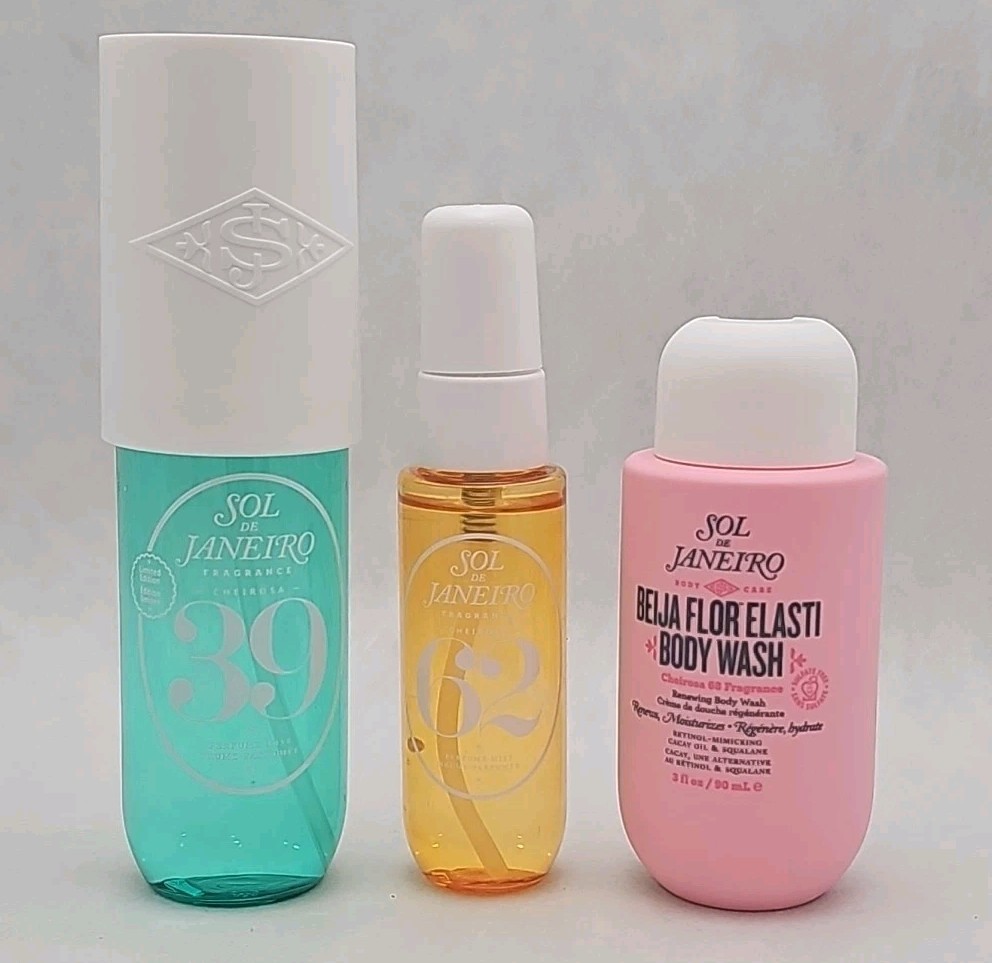 Sol De Janeiro LOT Limited Edition 39 (90ml) 62(30ml) 68(30ml Shower Gel) *READ*