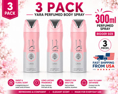 Lattafa Yara Body Spray 200ml 3 Pack