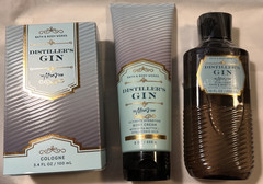 3x Bath & Body Works Rare DISTILLER”S GIN 3 Pc Set LOT Cologne Body Wash Cream