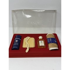 Vintage CANOE Eau De Cologne Spray SOAP on a Rope Talc NEW NOS Box Set Dana