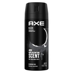 *PACK OF 1* AXE BLACK Deodorant Body Spray 4 oz 113g 48H Frozen Pear Cedarwood