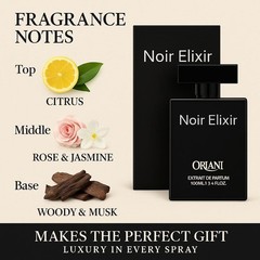 ORLANI Noir Elixir 3.4 Oz Extrait De Perfume (EDP) for Fl (Pack of 1)
