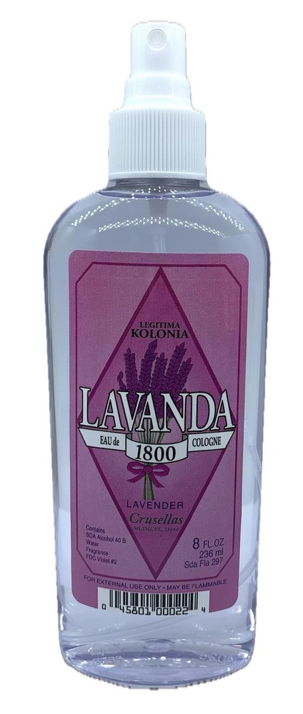 Crusellas Legitima Kolonia 1800 Lavender (Lavanda) Pump 8 Fl Oz (Pack of 1)