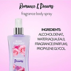 Body Fantasies Signature Fragrance Body Spray Romance and Dreams 8 Fluid Ounce