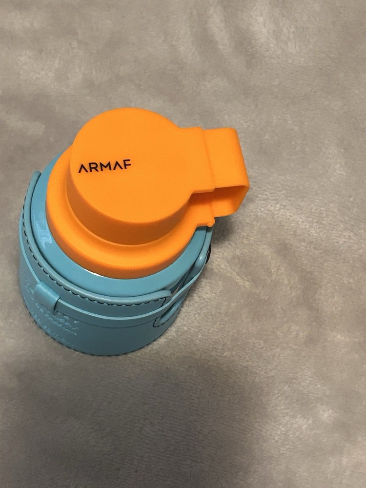 ARMAF Fragrance Blue and Orange Bottle Unique Design Perfume Decorative Scent