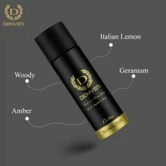 DENVER Hamilton + Caliber + Honour Deo 165ML Each | Combo Pack of 3 For Men