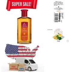 Authentic Mont St-Michel Amber Cologne – 250 ml Eau De Cologne, Citrus Fresh