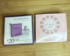 2 Pc Woman’s Parfum Samples~ Exceptional Because You Are & Simply Belle Paris