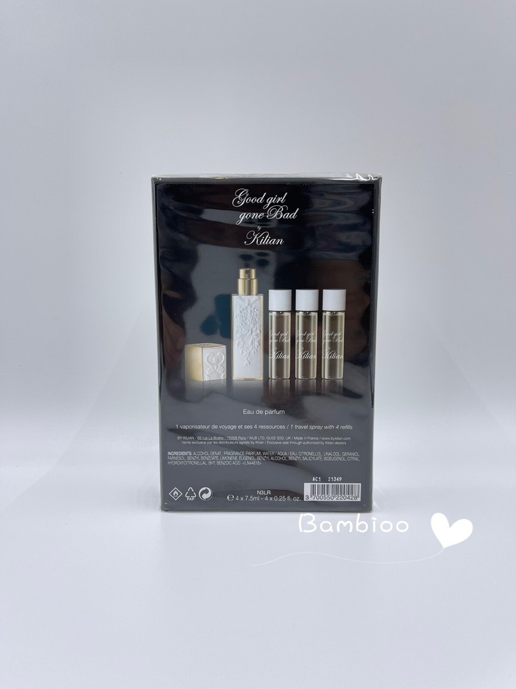 Good Girl Gone Bad by Kilian 4 x 0.25 oz Travel Spray With White Case