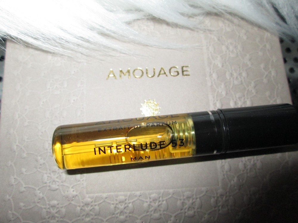 Exclusive Amouage Interlude 53 EXTRAIT de parfum sample NWOB 2ml New Drop,HTF!