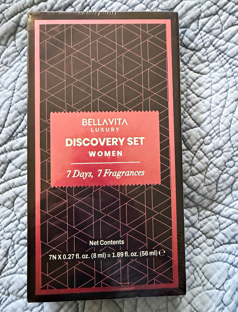 BellaVita Luxury 7-Day Discovery Set Women EDP Spray Travel 1.89 fl oz 7 pcs