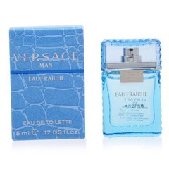 Versace Man by Versace Mini Eau Fraiche 5ml 0.17 US fl oz (Men) Eau De Toilette