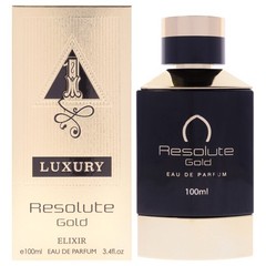 Luxury Collection – Resolute Gold Elixir by Khalis for Men – 3.4 oz EDP Spray