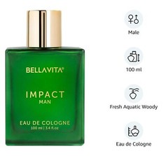 Bella Vita Luxury IMPACT MAN Eau De Cologne PerfumeFragrance Scent for Men 100Ml