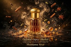 Shamama Attar Perfume Oil Traditional Oriental Spicy Herbal Ittar Long-Lasting