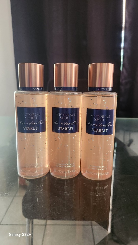 Victoria’s Secret BARE VANILLA STARLIT Fragrance Mist 8.4 oz Body Spray