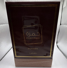 Lattafa Khamrah Dukhan Eau de Parfum 3.4 fl oz Natural Spray, Regular Size