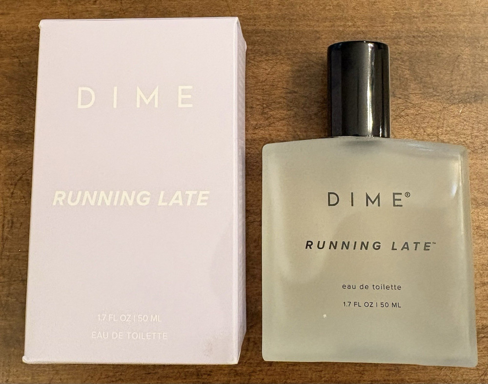 NEW WITH BOX DIME Running Late Eau de Toilette EDT 50 ml 1.7 oz Citrus Floral