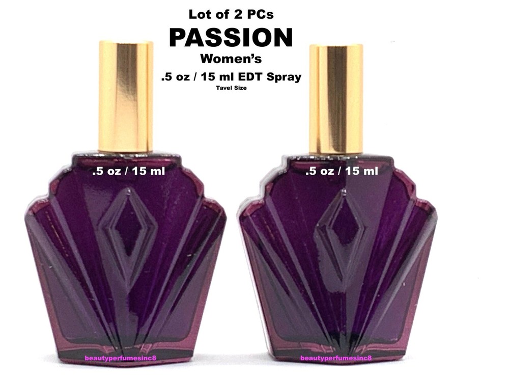 Lot of 2 PCs – PASSION Women’s Perfume by Elizabeth Taylor .5 oz 15 ml EDT Spray