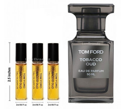 (3-Pack) Tom Ford Tobacco Oud Eau de Parfum Sample Sprays 2ml-FREE SHIPPING
