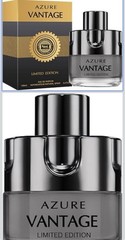Lot 2 Vantage & Azure Vantage Intense Spray Perfume Set for Men, 100 ml / 3.4 fl