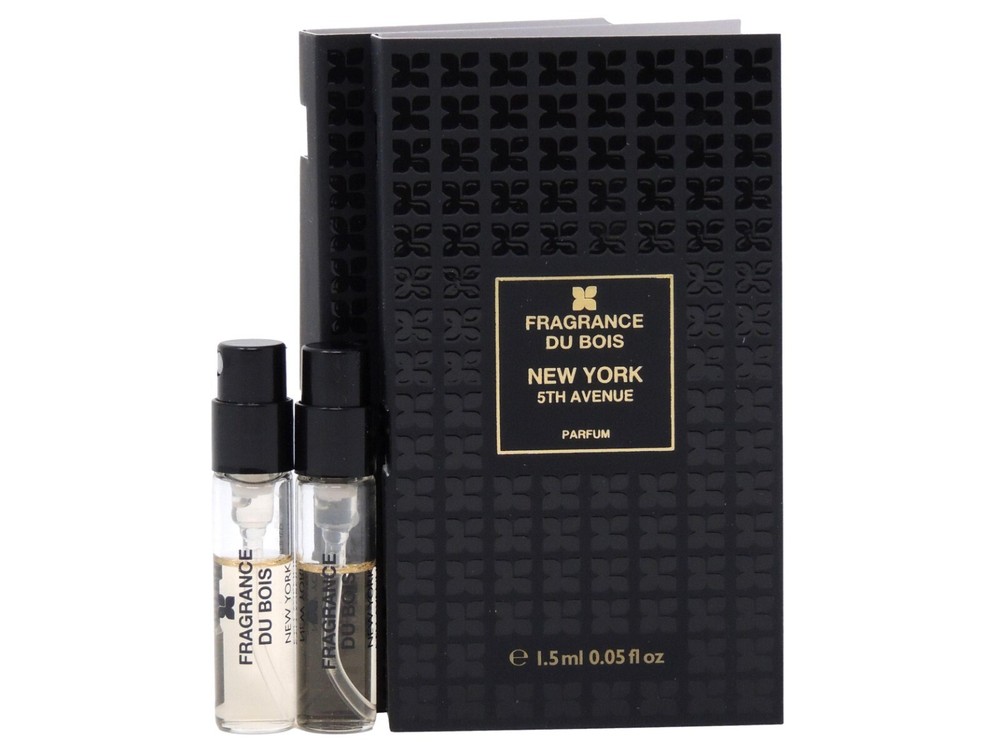 FRAGRANCE DU BOIS NEW YORK 5TH AVENUE 1.5ml .05fl oz x 2 COLOGNE PERFUME SAMPLES