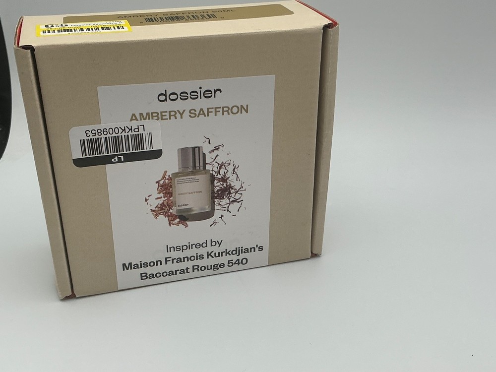 Dossier Ambery Saffron 1.7 Oz Eau de Parfum Spray Perfume Fragrance NEW IN BOX