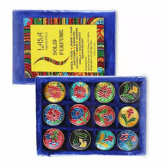 Lasa Aromatic Natural Solid Perfume Oil 12 Bottle Long Lasting Fragrance 4g Each