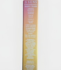 NEW 5 SENS Happy Tears Eau de Parfum Jasmine Vanilla Orange Peach Musk Spray10mL
