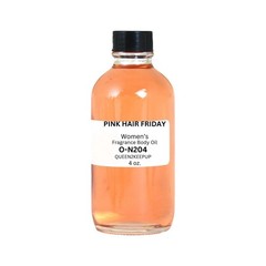 Pink Hair Friday (Women) Body Oil 4 oz Fragrance All Natural Scent