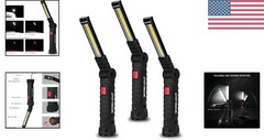 Versatile 3-Pack Rechargeable LED Flashlights with 5 Modes for Work & Outdoors
