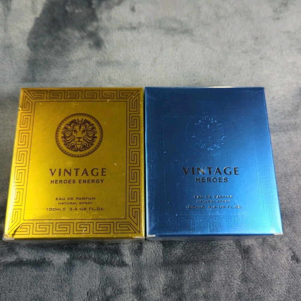 Vintage Heroes & Heroes Energy Secret Plus 3.4oz Each Inspired By Versace Eros