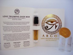 ARGOS Love Triumphs Over War EDP Perfume Sandalwood, Amber, Citrus, Spices, Iris