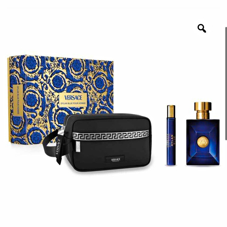 Versace Dylan Blue Pour Homme 3 Pc Gift Set EDT NIB RETAIL $172