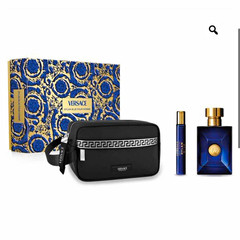 Versace Dylan Blue Pour Homme 3 Pc Gift Set EDT NIB RETAIL $172