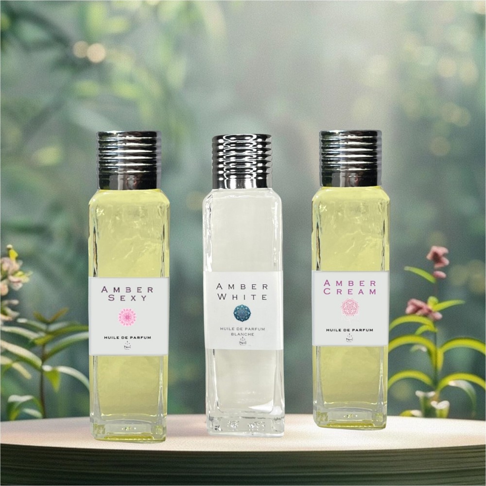 AMBER OILS – Amber Cream, Amber Sexy and Amber White, Unisex Premium Perfume Oil