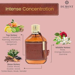 Dumont Paris men’s perfume, fresh and elegant, wood citrus fragrance 100ml