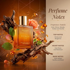 Bellavita Luxury Honey Oud Eau De Parfum | 100 Ml (3.4 Fl.Oz.) | Perfume for Men