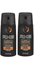 AXE Dark Temptation All Day Fresh Deodorant Body Spray 4oz Each ( 2PK)
