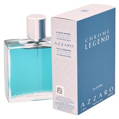 Chrome Legend by Azzaro cologne for Men EDT 3.38 oz 3.4 / 3.3 New in Box