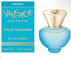 NIB Versace Dylan Turquoise Way De Toilette Miniature 5mL 0.17 Us Fl Oz
