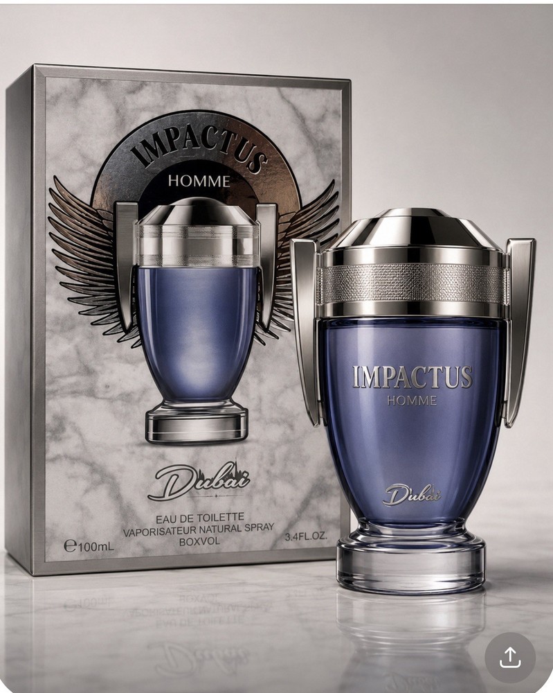 Dubai Essences Impactus Homme Eau De Toilette Spray For Men -100ml(3.4oz)