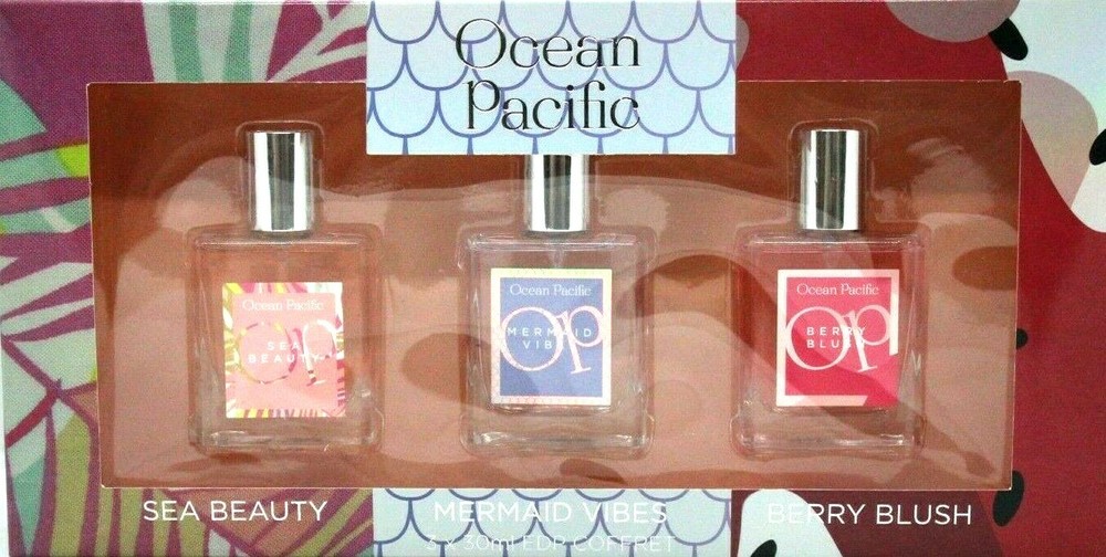 OCEAN PACIFIC COFFRET 3 PCS GIFT SET EDP FOR WOMEN 1.0 Oz / 30 ML X 3 BRAND NEW