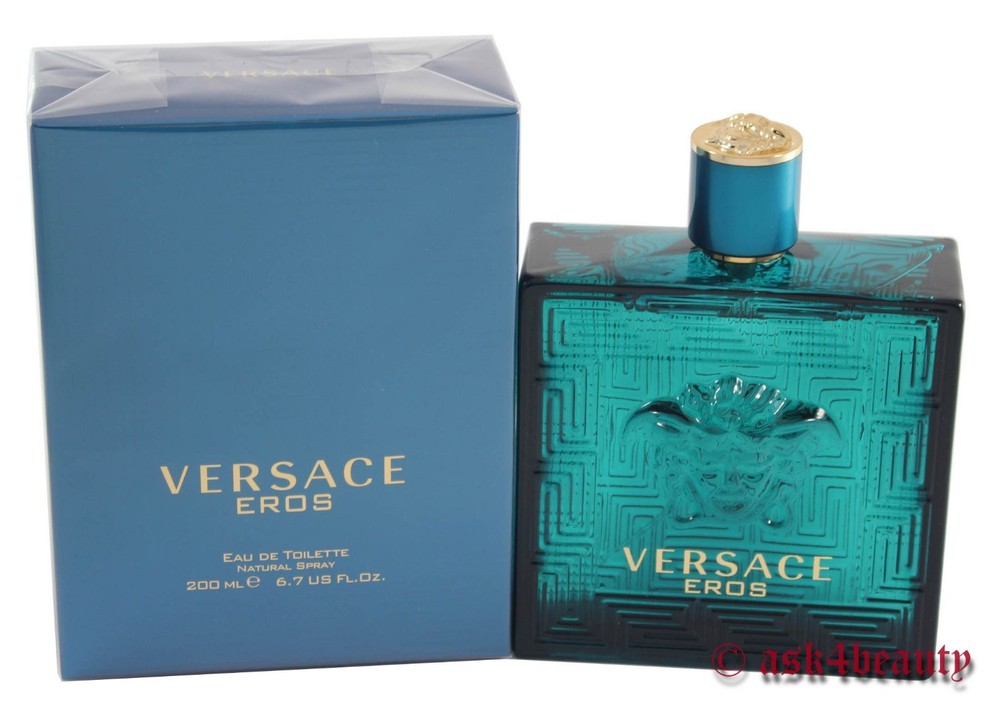 Versace Eros By Versace 6.7oz/200ml Edt Spray For Men New In Box