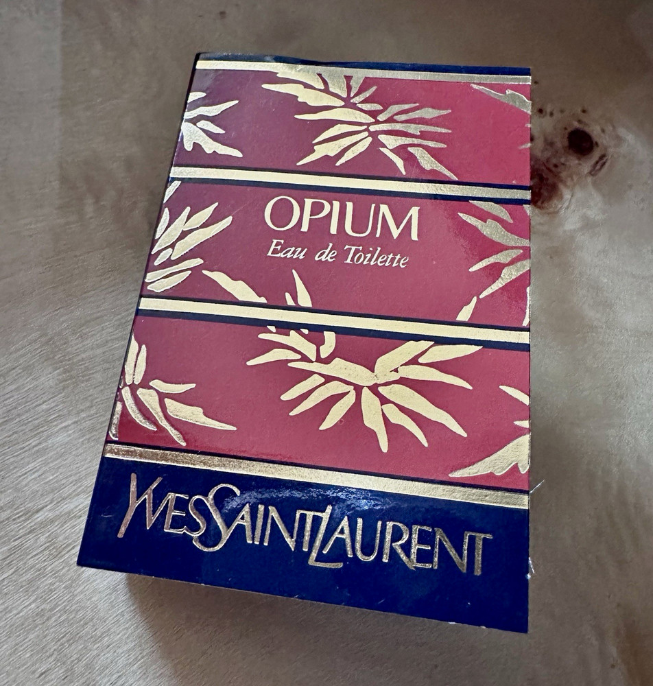 Yves Saint Laurent Opium Eau de Toilette Carded Perfume Sample Vial 0.05 fl oz